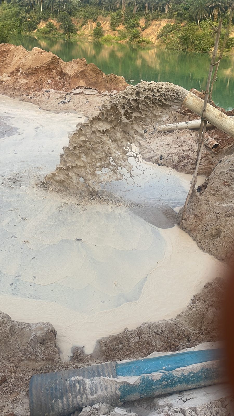 Reclamation slurry basin